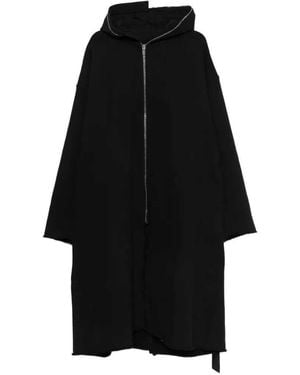 Rick Owens Zip-Up Hooded Jacket - Black