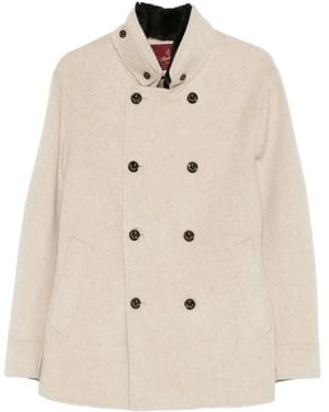 Montecore Double-Breasted Coat - Natural