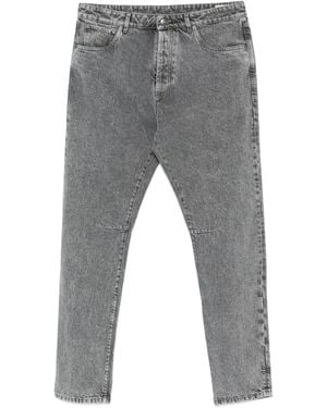 Brunello Cucinelli Jeans Con Applicazione-Uomo - Grigio