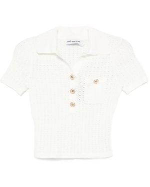 Self-Portrait Openwork Knit Top - Multicolor