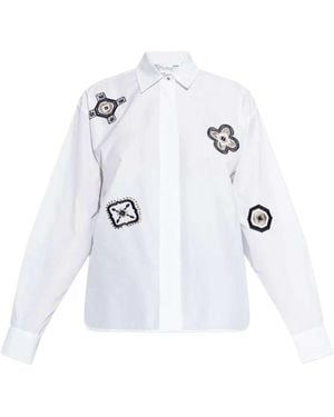 Max Mara Shirt With Striking Embellishments - White