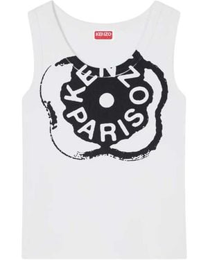 KENZO Boke Flower 2.0 Ribbed Tank Top - White