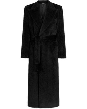 Dolce & Gabbana Double-Breasted Coat - Black