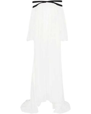 Tom Ford Long Dress With Detail - White