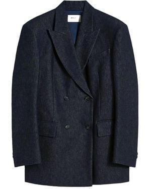 Sportmax Double-Breasted Blazer - Blue
