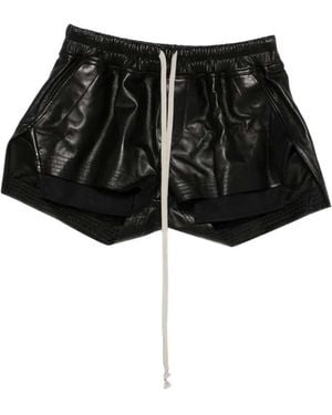 Rick Owens Fog Drawstring Shorts - Black