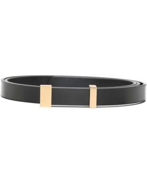 Lardini Belt With-Tone Buckle - White