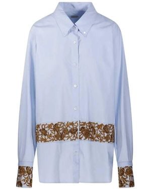 Dries Van Noten Cheers Bis Emb 4314 W.W. Shirt Light - Blue