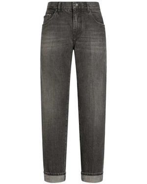 Dolce & Gabbana Dolce & Gabbana Denim Trousers - Grey