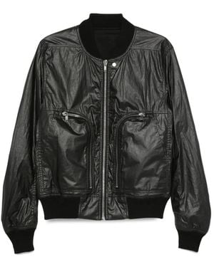 Rick Owens Bomber Con Zip - Nero