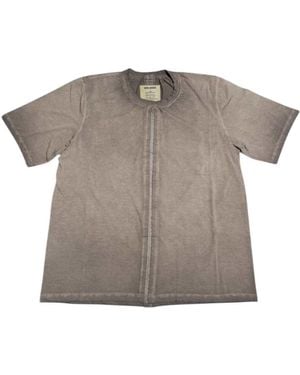 Uma Wang T-Shirt With Detailed Stitching - Grey