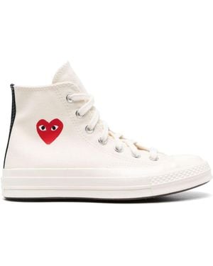COMME DES GARÇONS PLAY Chuck Taylor Heart Trainers - White