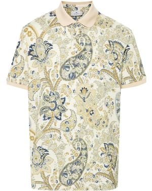 Etro Polo con stampa paisley - Metallizzato