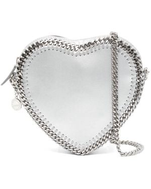 Stella McCartney Borsa A Tracolla Falabella Heart - Metallizzato