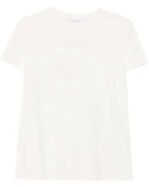 Max Mara Panfilo Logo Crew-Neck T-Shirt - White