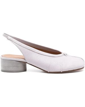Maison Margiela Tabi Pompe Con Cinturino - Bianco