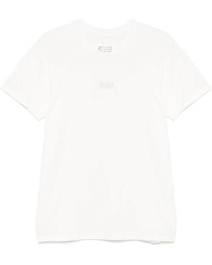 Maison Margiela Maglietta Con Motivo Dei Numeri - Bianco