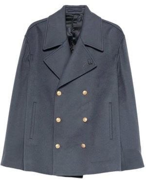 Lardini Double-Breasted Coat - Blue