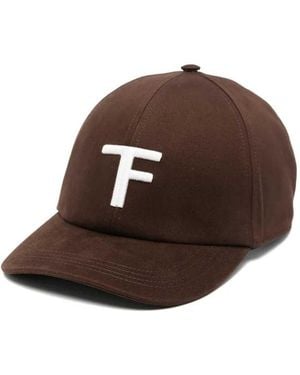 Tom Ford Logo Baseball Cap - Brown