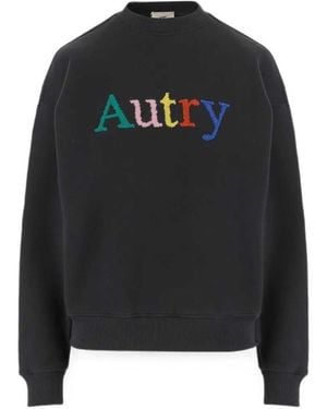 Autry Felpa Con Logo Multicolore - Nero