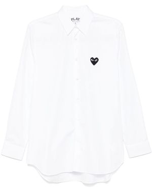 COMME DES GARÇONS PLAY Shirt With Patch - White