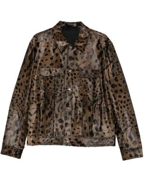 Salvatore Santoro Levi's Knit-Style Jacket - Brown