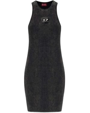 DIESEL Cotton Mini Dress - Black