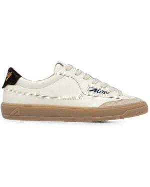 Autry Windscape Logo Patch Sneakers - White