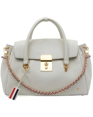 Thom Browne Bolton Tote Bag - White