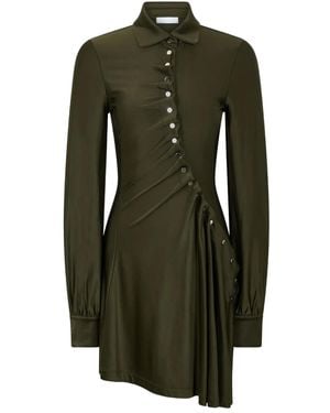 Rabanne Draped Dress With Embellishment - Green
