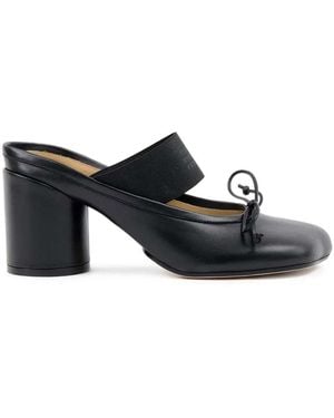 MM6 by Maison Margiela Anatomic Numeric Sandals - Black