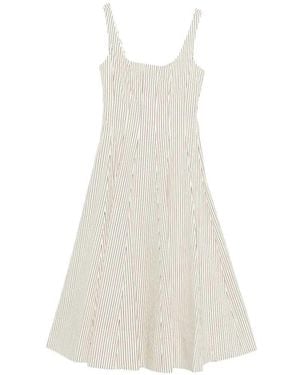 STAUD Wells Midi Dress - White