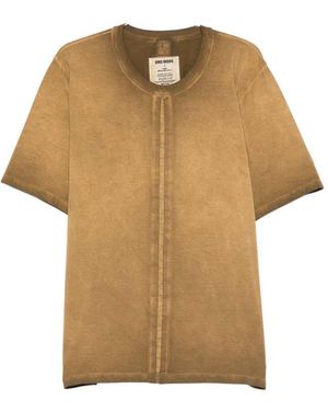 Uma Wang T-Shirt With Detailed Stitching - Natural