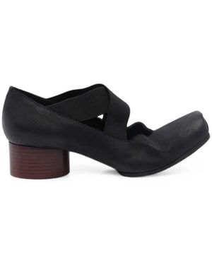 Uma Wang Ballerine Con Tacco Largo - Nero
