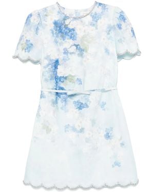 Zimmermann Crush Short Dress - Blue