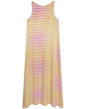 Dries Van Noten Long Printed Dress - White