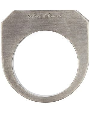 Rick Owens Crystal Hollywood Ring Accessories - Grey