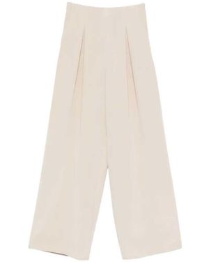 Max Mara Mxppalude Pleated Trousers - White