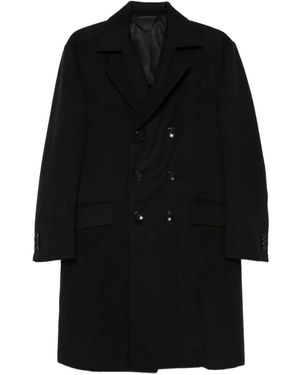 Kiton Cappotto Doppiopetto-Uomo - Nero