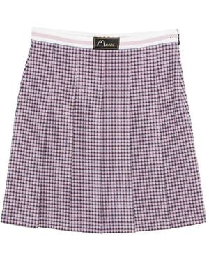 Marni Plaid Pleated Skirt - Purple