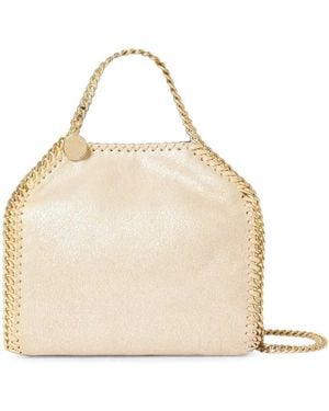 Stella McCartney Falabella Tote Bag With Chain Trim - Natural