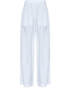 Dries Van Noten Pila Wide-Leg Pants - White