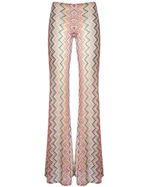 Missoni Zigzag-Pattern Trousers - Natural