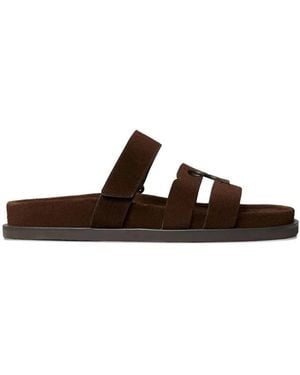 Tory Burch Ines Slide Sandals - Brown
