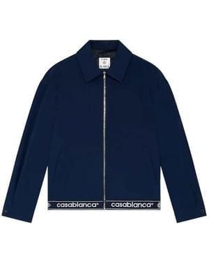 CASABLANCA Zip-Up Jacket - Blue