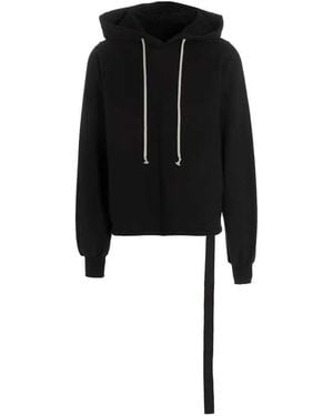 Rick Owens Asymmetric-Seam Hoodie - Black