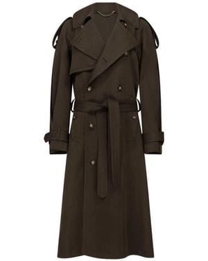 Victoria Beckham Belted Trench Coat - Brown