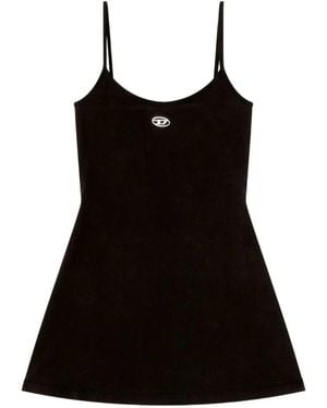 DIESEL Organic Cotton Mini Dress - Black