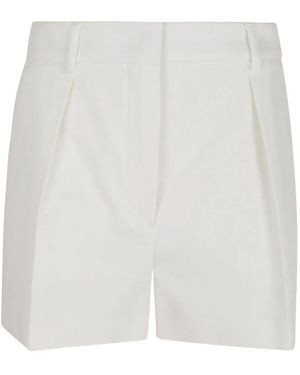 Sportmax Tailored Shorts With Pleats - White