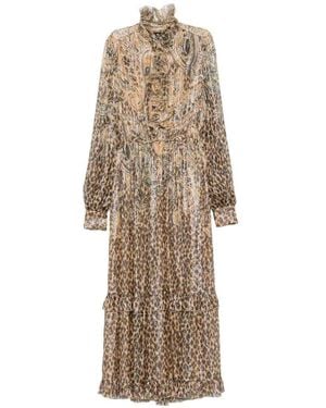 Etro Leopard-Print Maxi Dress - Natural